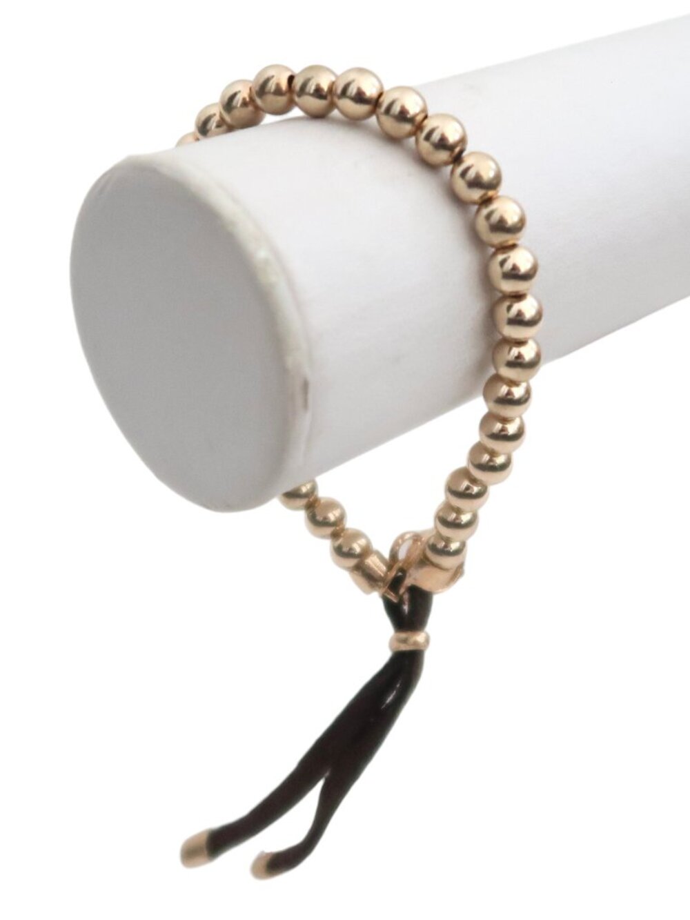MICHAEL KORS gold tone beaded stretch bracelet adjustable